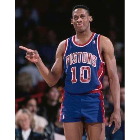 Dennis Rodman (Adidas)-(Pistons)-(Jersey)-(Blue/Red)-(Size:XL)-(New Cond.)-$85 - Picture 2 of 12